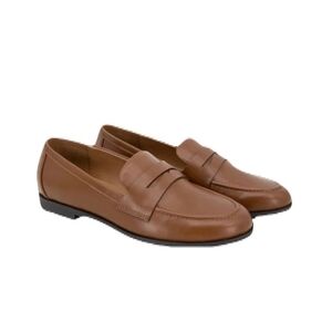 Kensie Ladies' Penny Brown Leather Loafers
